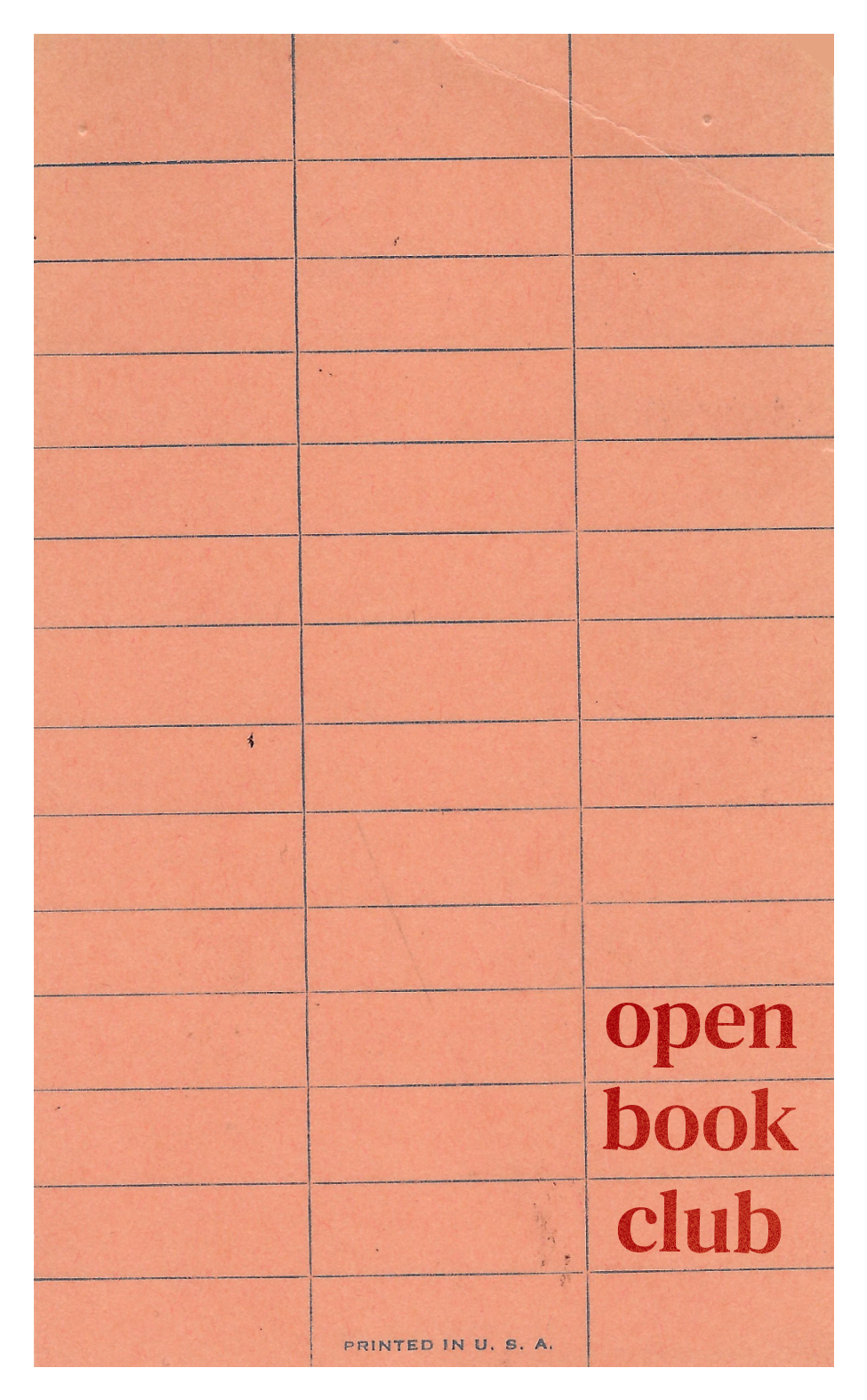 Vintage Library Checkout Card Bookmark