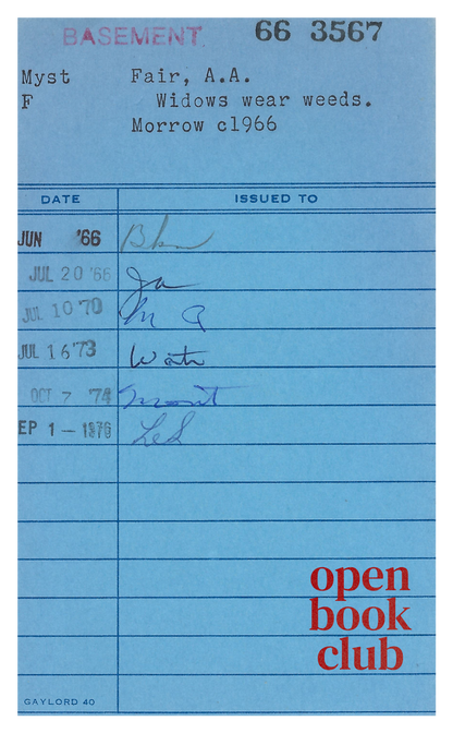 Vintage Library Checkout Card Bookmark