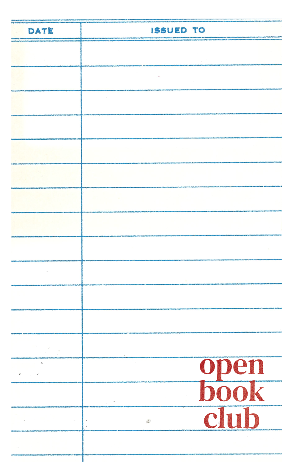 Vintage Library Checkout Card Bookmark